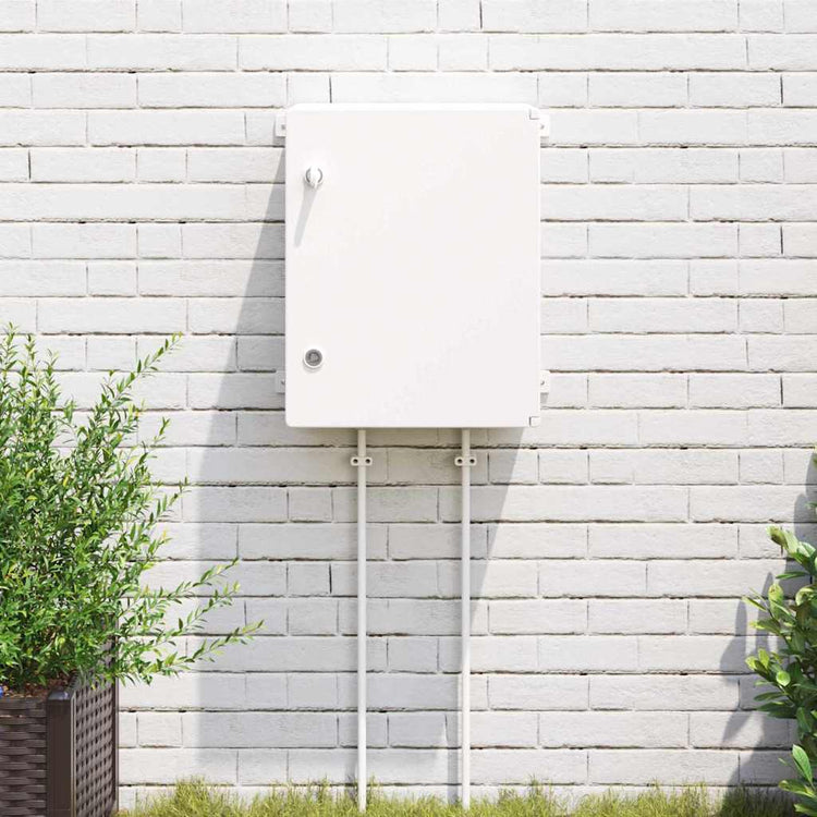 Vidaxl bedieningskast grijs 47 x 17,5 x 50 cm abs kunststof