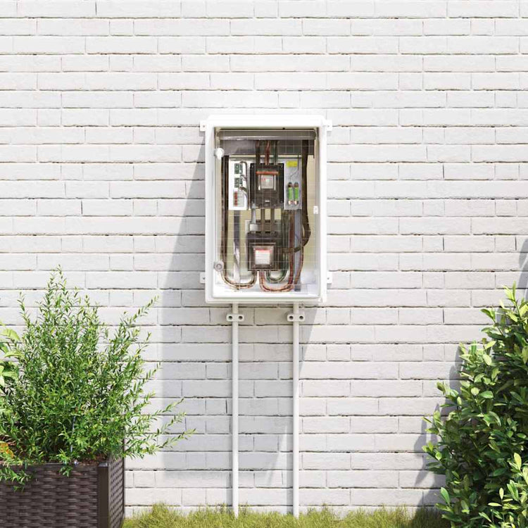 Vidaxl bedieningskast grijs 47 x 20 x 50 cm abs kunststof