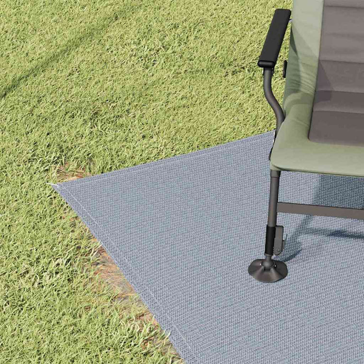 Vidaxl tenttapijt blauw en grijs 200 x 200 cm polyetheen