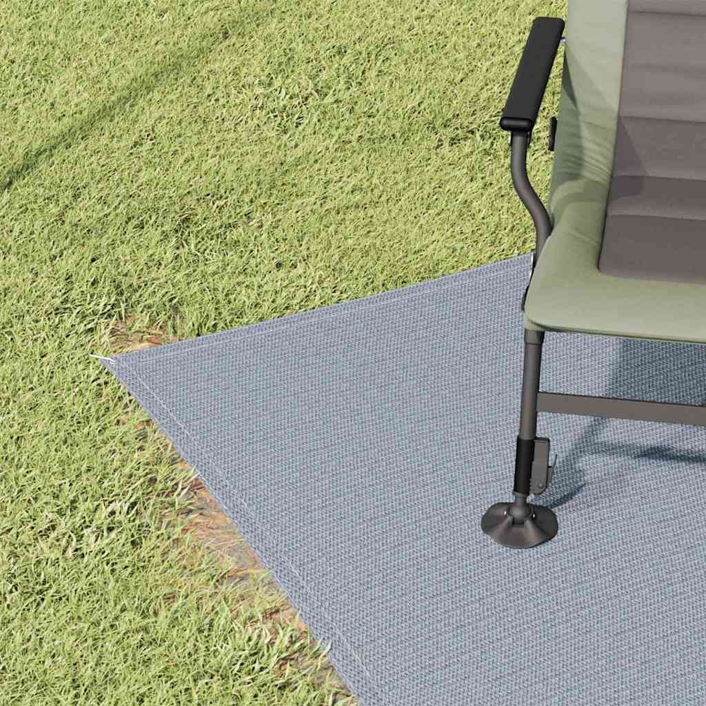 Vidaxl tenttapijt blauw en grijs 200 x 250 cm polyetheen