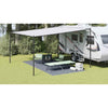 Vidaxl tenttapijt blauw en grijs 500 x 250 cm polyetheen