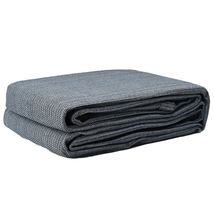 Vidaxl tenttapijt blauw en grijs 500 x 250 cm polyetheen