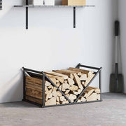 Vidaxl brandhoutrek 70x43x34,5 cm koudgewalst staal zwart - afbeelding 3