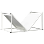 Vidaxl brandhoutrek 70x43x34,5 cm koudgewalst staal wit - afbeelding 2