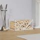 Vidaxl brandhoutrek 70x43x34,5 cm koudgewalst staal wit