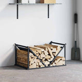 Vidaxl brandhoutrek 70x43x34,5 cm koudgewalst staal antracietkleurig - afbeelding 3