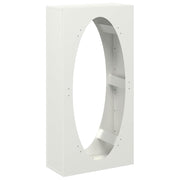 Vidaxl brandhoutrek 50x23x100 cm koudgewalst staal wit - afbeelding 2