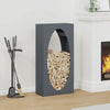 Vidaxl brandhoutrek 50x23x100 cm koudgewalst staal antracietkleurig