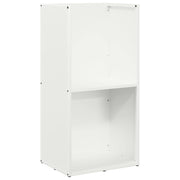 Vidaxl brandhoutrek 40x30x80 cm koudgewalst staal wit - afbeelding 2