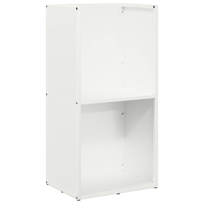 Vidaxl brandhoutrek 40x30x80 cm koudgewalst staal wit