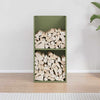 Vidaxl brandhoutrek 40x30x80 cm koudgewalst staal olijfgroen