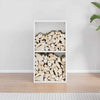 Vidaxl brandhoutrek 40x30x75 cm koudgewalst staal wit