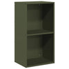 Vidaxl brandhoutrek 40x30x75 cm koudgewalst staal olijfgroen