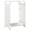 Vidaxl brandhoutrek 44x28x65 cm koudgewalst staal wit