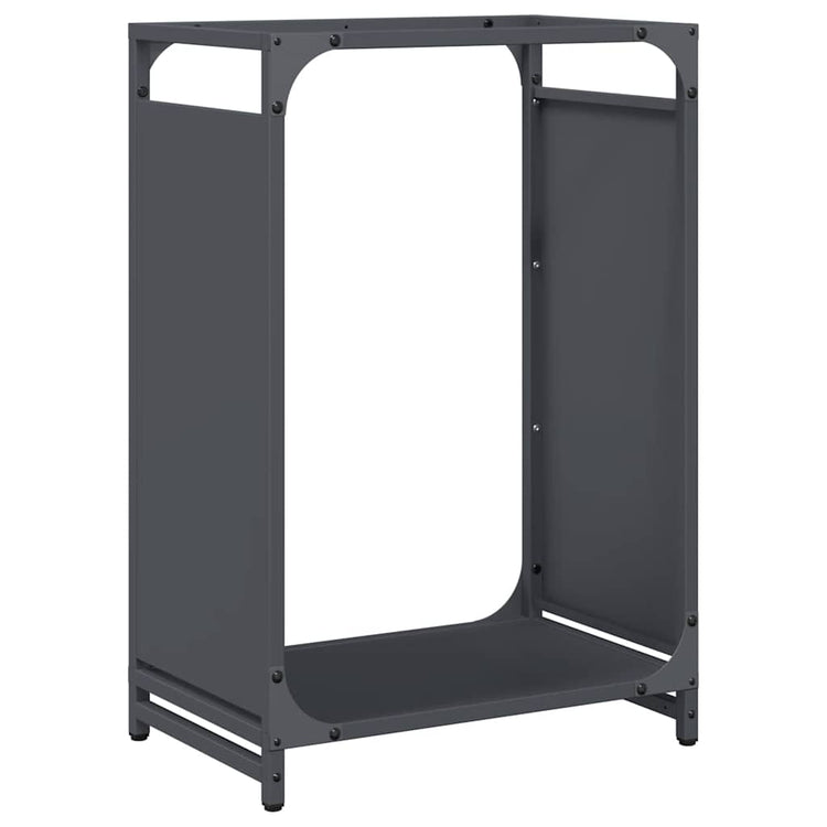Vidaxl brandhoutrek 44x28x65 cm koudgewalst staal antracietkleurig