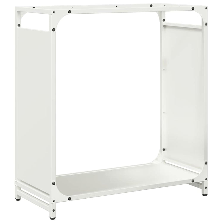 Vidaxl brandhoutrek 60x28x65 cm koudgewalst staal wit