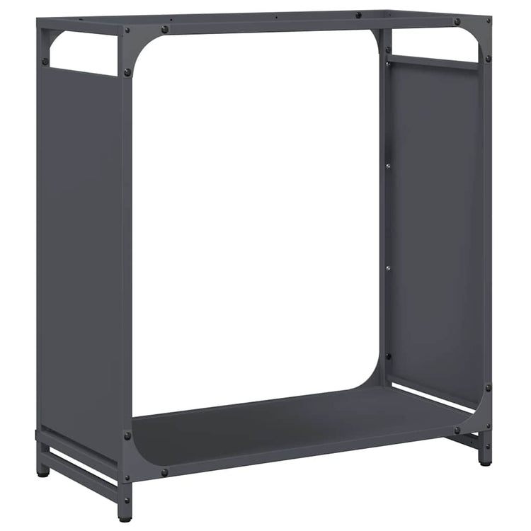 Vidaxl brandhoutrek 60x28x65 cm koudgewalst staal antracietkleurig
