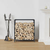 Vidaxl brandhoutrek 60x28x65 cm koudgewalst staal antracietkleurig