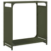Vidaxl brandhoutrek 60x28x65 cm koudgewalst staal olijfgroen
