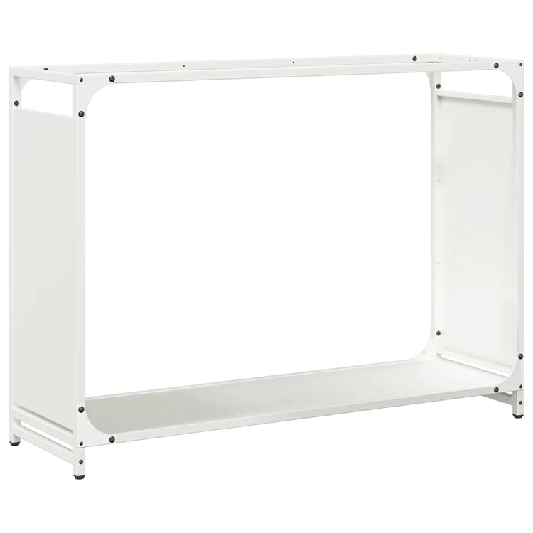 Vidaxl brandhoutrek 90x28x65 cm koudgewalst staal wit