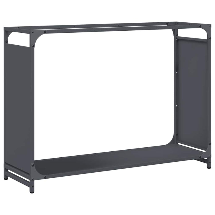 Vidaxl brandhoutrek 90x28x65 cm koudgewalst staal antracietkleurig