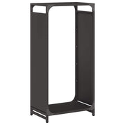 Vidaxl brandhoutrek 44x28x90 cm koudgewalst staal zwart - afbeelding 2