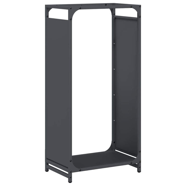 Vidaxl brandhoutrek 44x28x90 cm koudgewalst staal antracietkleurig