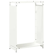 Vidaxl brandhoutrek 60x28x90 cm koudgewalst staal wit - afbeelding 2
