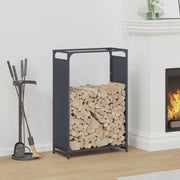 Vidaxl brandhoutrek 60x28x90 cm koudgewalst staal antraciet - afbeelding 1
