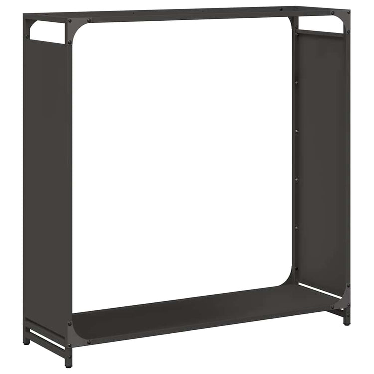 Vidaxl brandhoutrek 90x28x90 cm koudgewalst staal zwart