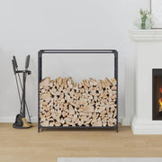 Vidaxl brandhoutrek 90x28x90 cm koudgewalst staal antracietkleurig - afbeelding 3