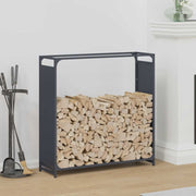 Vidaxl brandhoutrek 90x28x90 cm koudgewalst staal antracietkleurig - afbeelding 1