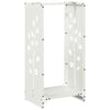 Vidaxl brandhoutrek 40x30x80 cm koudgewalst staal wit