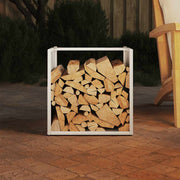 Vidaxl brandhoutrek 40x40x40 cm koudgewalst staal wit - afbeelding 3