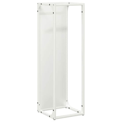 Vidaxl brandhoutrek 25x25x80 cm koudgewalst staal wit