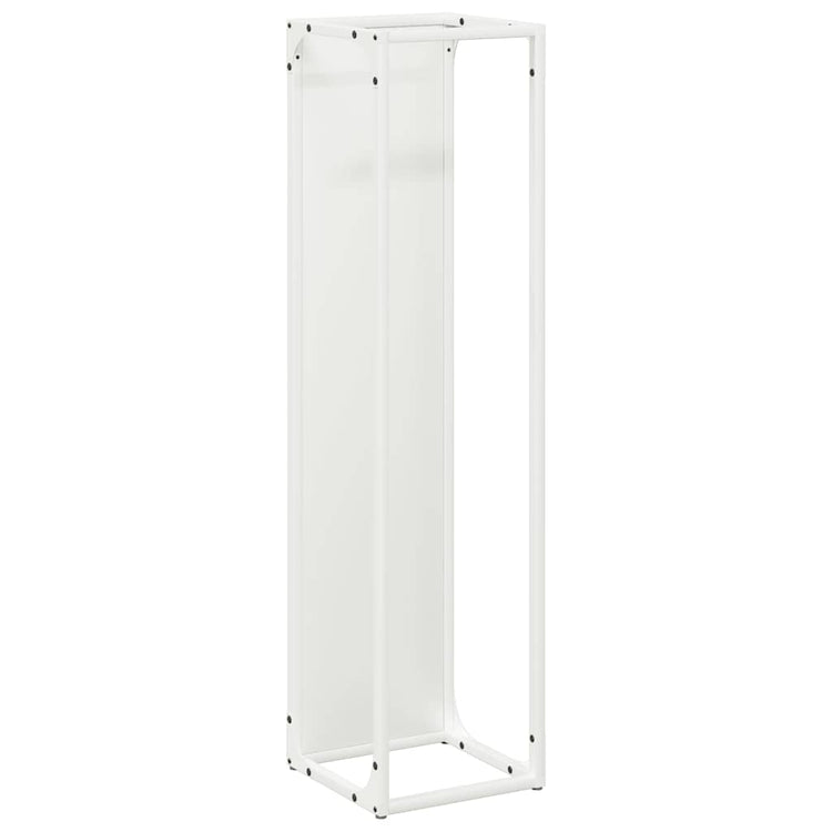 Vidaxl brandhoutrek 25x25x100 cm koudgewalst staal wit