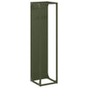 Vidaxl brandhoutrek 25x25x100 cm koudgewalst staal olijfgroen