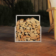 Vidaxl brandhoutrek 40x40x40 cm koudgewalst staal wit - afbeelding 3
