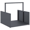 Vidaxl brandhoutrek 40x40x40 cm koudgewalst staal antracietkleurig