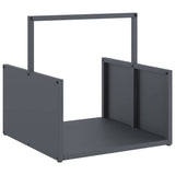 Vidaxl brandhoutrek 40x40x40 cm koudgewalst staal antracietkleurig - afbeelding 2