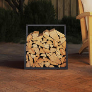 Vidaxl brandhoutrek 40x40x40 cm koudgewalst staal antracietkleurig - afbeelding 3