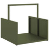 Vidaxl brandhoutrek 40x40x40 cm koudgewalst staal olijfgroen