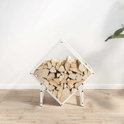 Vidaxl brandhoutrek 50x25x50 cm koudgewalst staal wit - afbeelding 3