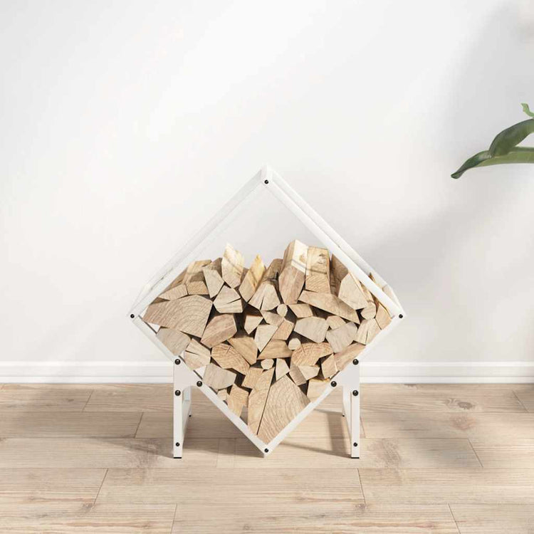 Vidaxl brandhoutrek 50x25x50 cm koudgewalst staal wit