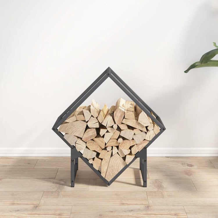 Vidaxl brandhoutrek 50x25x50 cm koudgewalst staal antracietkleurig