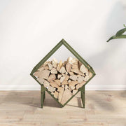 Vidaxl brandhoutrek 50x25x50 cm koudgewalst staal olijfgroen - afbeelding 3