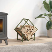 Vidaxl brandhoutrek 50x25x50 cm koudgewalst staal olijfgroen - afbeelding 1