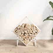 Vidaxl brandhoutrek 60x25x60 cm koudgewalst staal wit - afbeelding 3