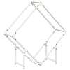 Vidaxl brandhoutrek 80x25x80 cm koudgewalst staal wit