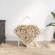 Vidaxl brandhoutrek 80x25x80 cm koudgewalst staal wit - afbeelding 3